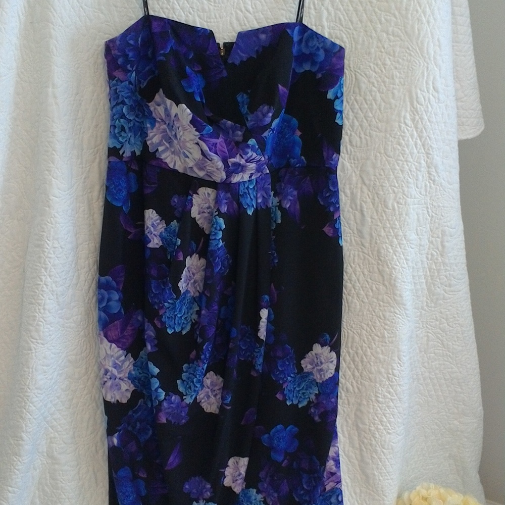 Carnation Dreams Strapless Maxi Dress